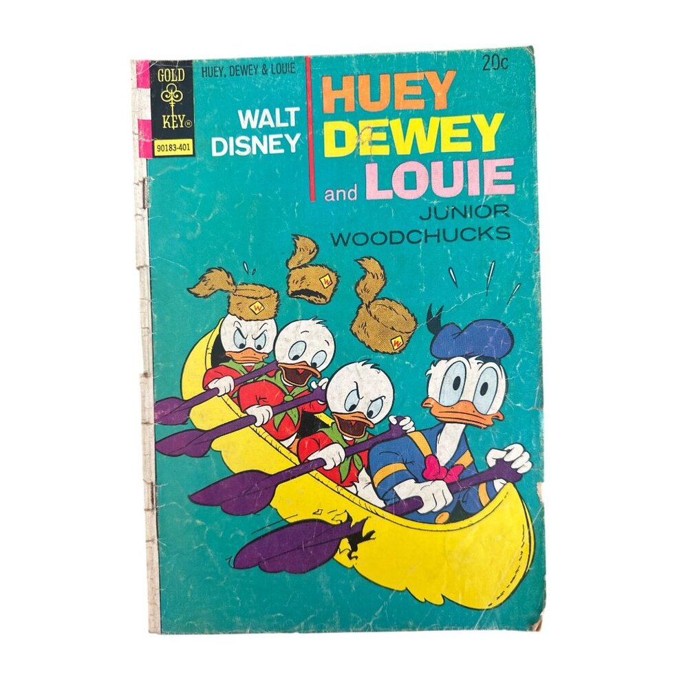 Gold Key Walt Disney Huey Dewey Louie Comic #24 January 1974 Bagged Boarded